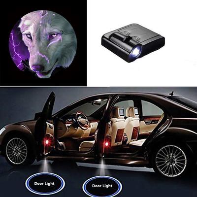 1pc Car Door Lights LED Projector Ghost Shadow Fit For VW Touareg Golf 5,6,7