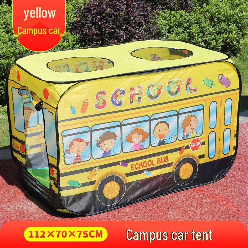 Kids' Car-Themed Tent Playhouse for Indoor/Outdoor