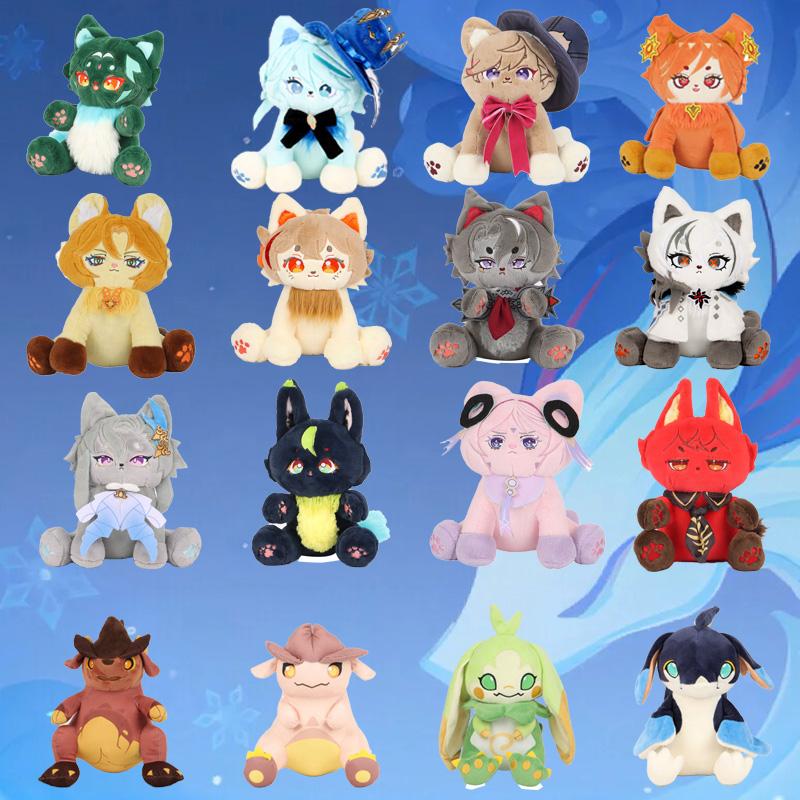 Figurka Anime Genshin Impact Pluszowa Zabawka Pluszowa Poduszka Brelok Marionetka Legendy Miłośnik Gier Dzieci Halloween Boże Narodzenie Dekoracja Prezent