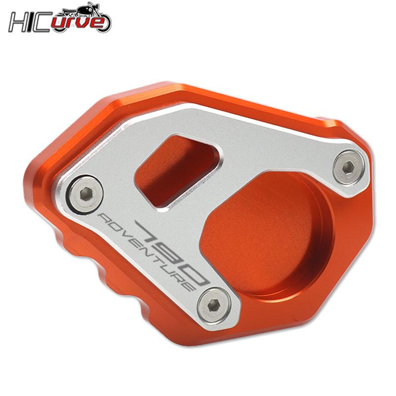 Motorcycle Kickstand Foot Side Stand Extension Support Plate Pad For KTM 790 adventure R/S 790 ADV 2019 2020 2021