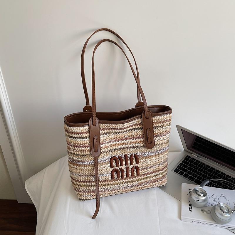Borsa a tote Han di grande capacità da donna, nuova collezione primavera 2026, borsa a spalla/sottobraccio effetto idrogeno