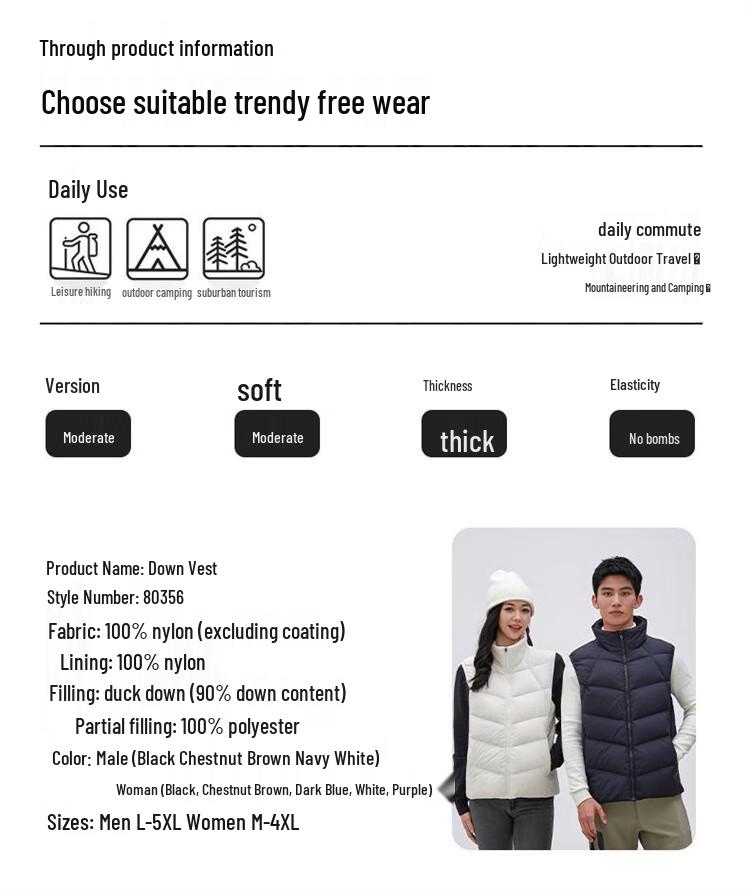 Yetusen Winter Warm Hooded Down Vest