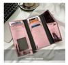 Luxurious Triple Flod Long Wallet Women Banquet bag Fashion Shiny PU Leather Multi-Slot Card Holder Females Messenger Cluth Bag