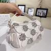 2026 Trendy Rhinestone Cylinder Bucket Bag Large Capacity Zipper Top Shoulder Crossbody PU Leather