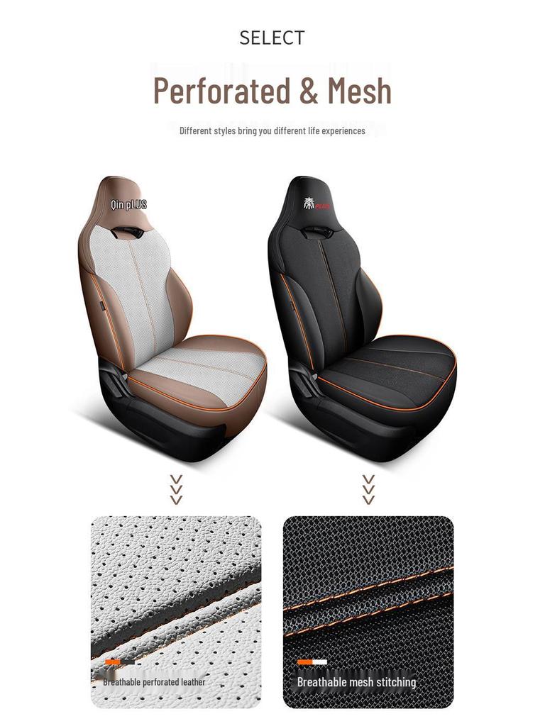 2024 Qin PLUS Champion Edition Car Seat Cover: Full Wrap, All-Season, DMI Compatible