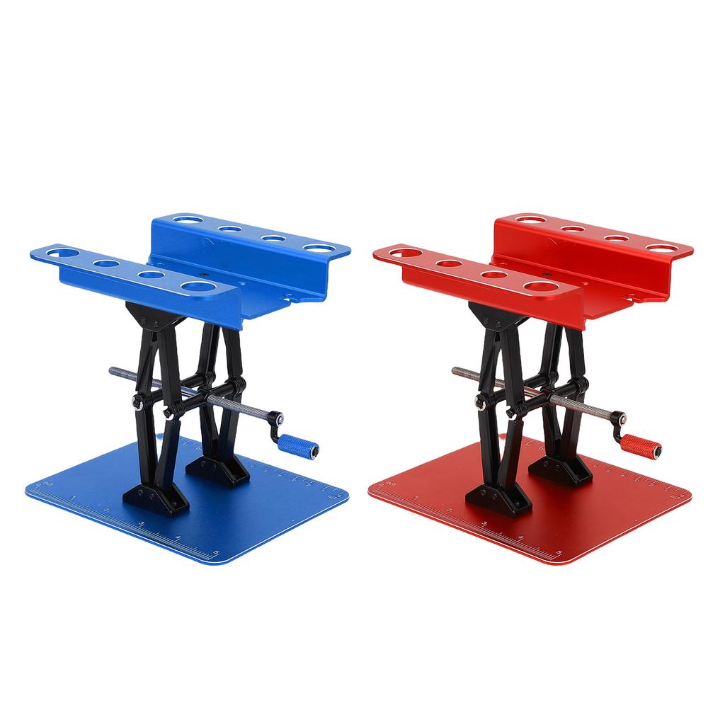 RC Car Repair Work Stand 2.36 Inch to 5.51 Inch Manual Lift Lower Workstation with Anti Slip Pad for