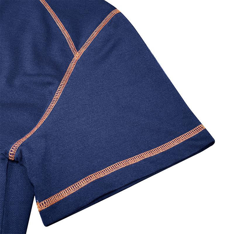 New Summer Men's Short-sleeved Polo Shirt Men's Colour Blocking Lapel Polo Shirt Men's Body Shirt