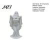 Draped Skirt Halloween Figure 3D Printed Ghost Bride Statue Ornament, Female Sculpture with Resin-like Craft Stable Base, Decorative Minimalist Spooky