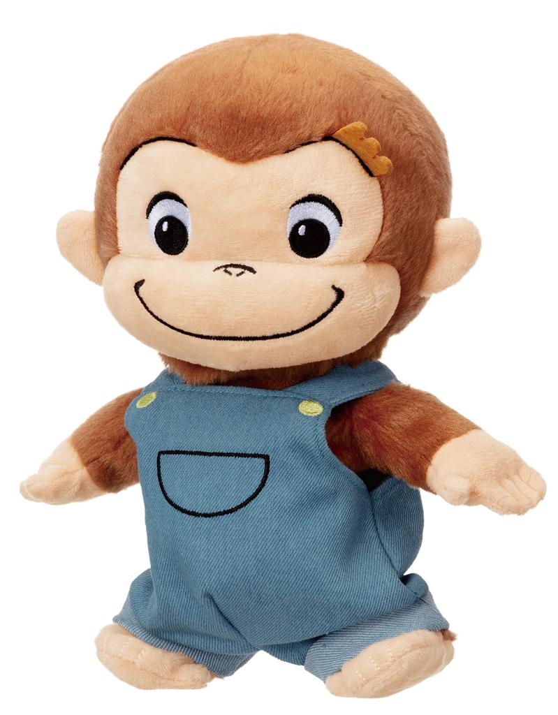 Iwaya Dance Curious George ST Mark Certified Plush Toy for Ages 18 Months and Up (IWAYA) Let's Together! Battery-Operated