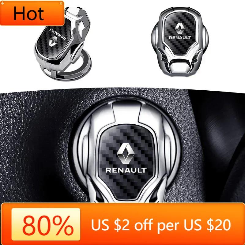 2026 Hot For Renault Interior Stickers Car Interior Engine Ignition Start Stop Push Button One Button Ignition Protective Cover 