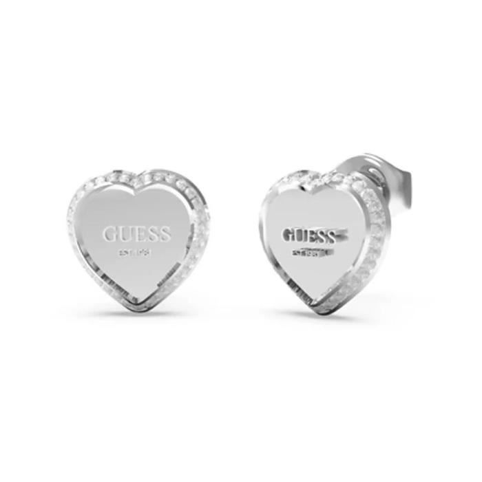 Boucles d'oreilles - Guess - JUBE01427JWRHTU - Acier inoxydable - Argent - Serti de pierres