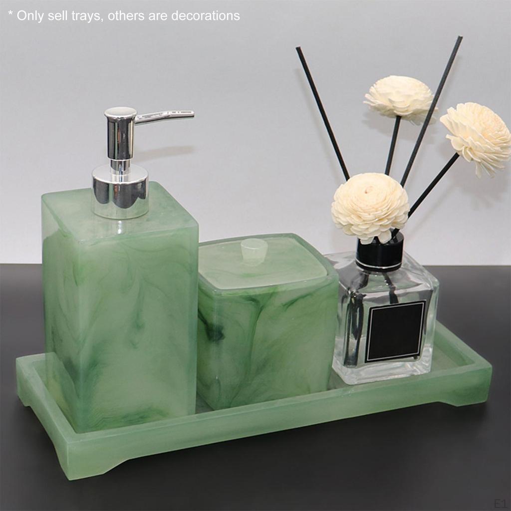 Bathroom Tray Counter Vanity Countertop Organizer for Tissues Candles