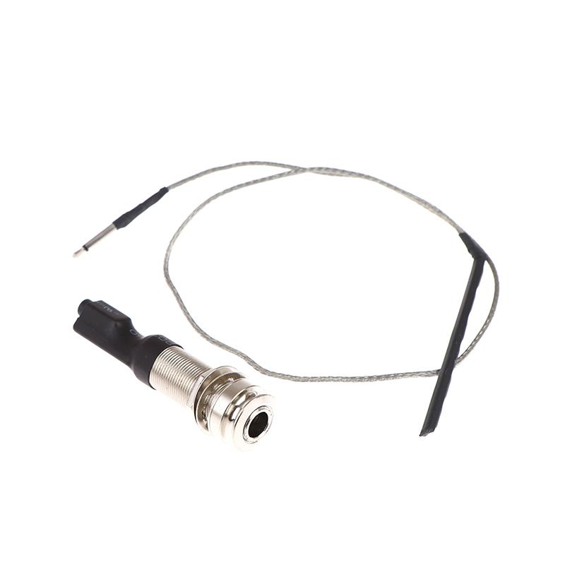 Universal 6.35Mm Pickup Guitar Endpin Preamp Pickup Bridge Saddle Piezo 6.35Mm Jack Socket With Ukulele Cylinder Acoustic Pickup