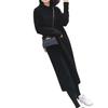 Autumn and winter new solid color simple knitted dress hooded sweater women's loose sweater long dress tide