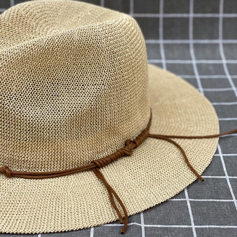 Handmade Panama Hat Elegant Wide Brimmed Decorated Sun Hat for Women Party British Beach Hat Lady Knitted Straw Hat