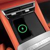 For BYD Tang L 2025 Silicone Wireless Charging Mat Non-slip Phone Protective Pad Charger Car Interior Accessories Black