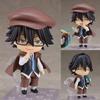 10cm Anime Bungo Stray Dogs #2348 Edogawa Rampo PVC Figur mit Detektivhut & Austauschbaren Gesichtern Sammlerstück Modell Spielzeug