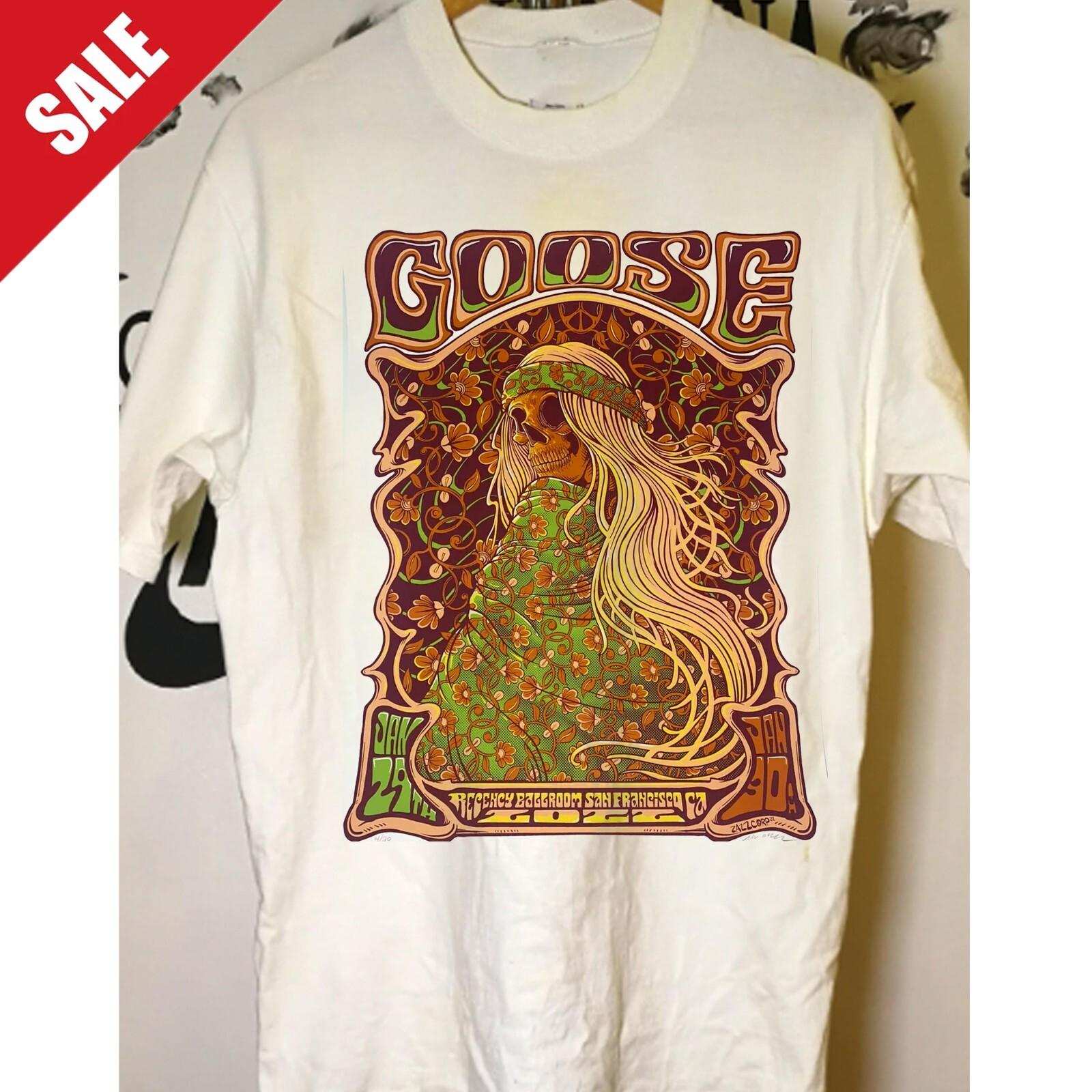 Goose The Band Concert Poster San Francisco CA Silkscreen shirt M