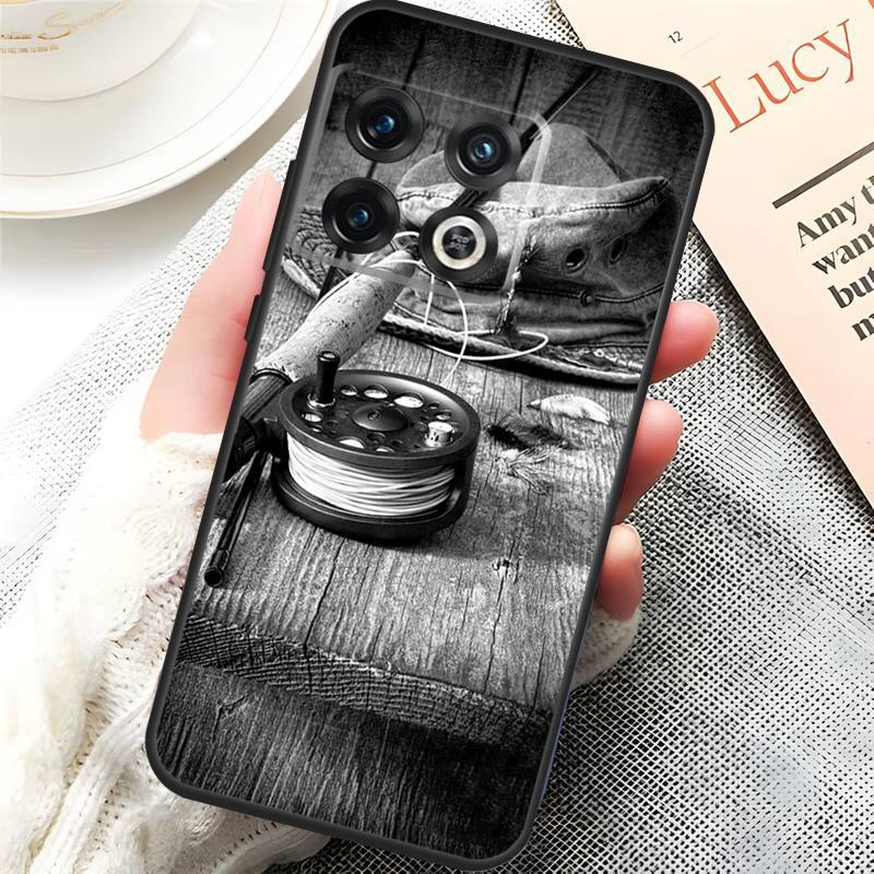 Fishing Painting Cover For OnePlus 13R 15 13 13T 12 12R 10T 11 10 Pro OnePlus Nord 5 CE 3 4 Lite N20 N30 Case