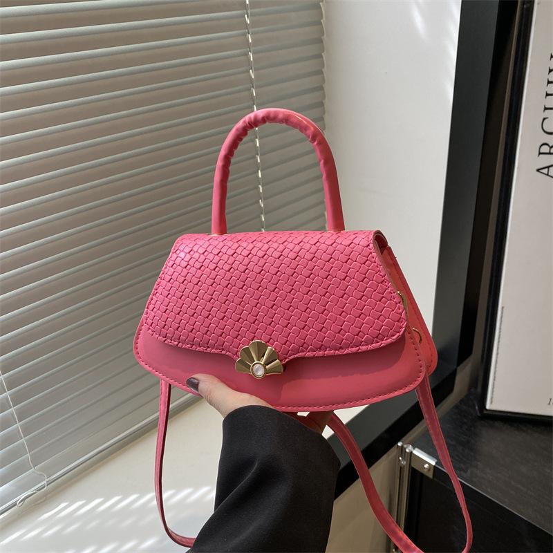 Fan Handbag Bag Women's Summer New Niche Design Shoulder Messenger Bag High Texture Fashion Messenger Bag
