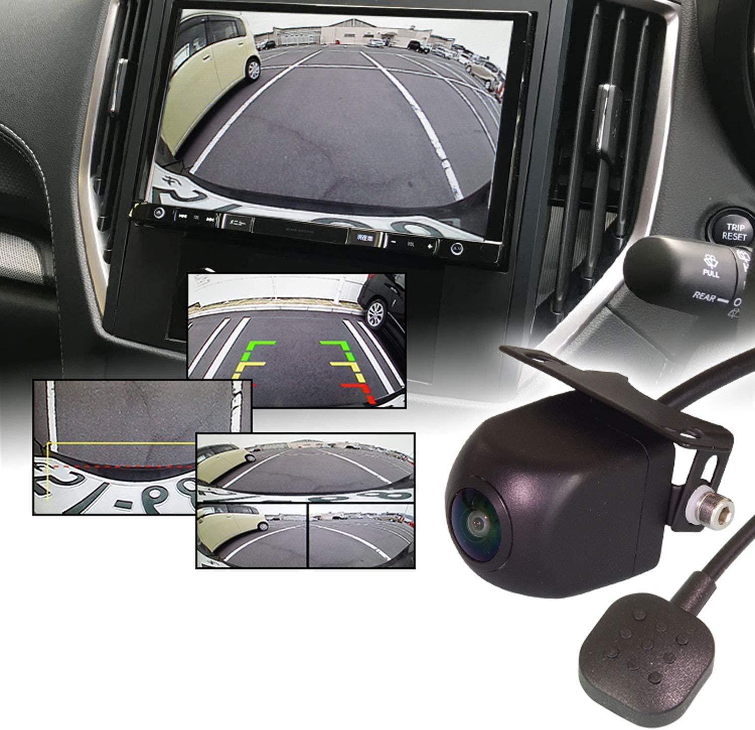 

CAM22 Задняя камера, Камера Multi-View, Сверхширокоугольная, Горизонтальный обзор 180°, Переключение боковых дисплеев, Задний вид