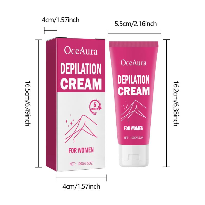 Women Underarm Hair Removal Cream Gentle Full Body Depilatory Moisturizing Fragrance Free Solution for Sensitive Skin