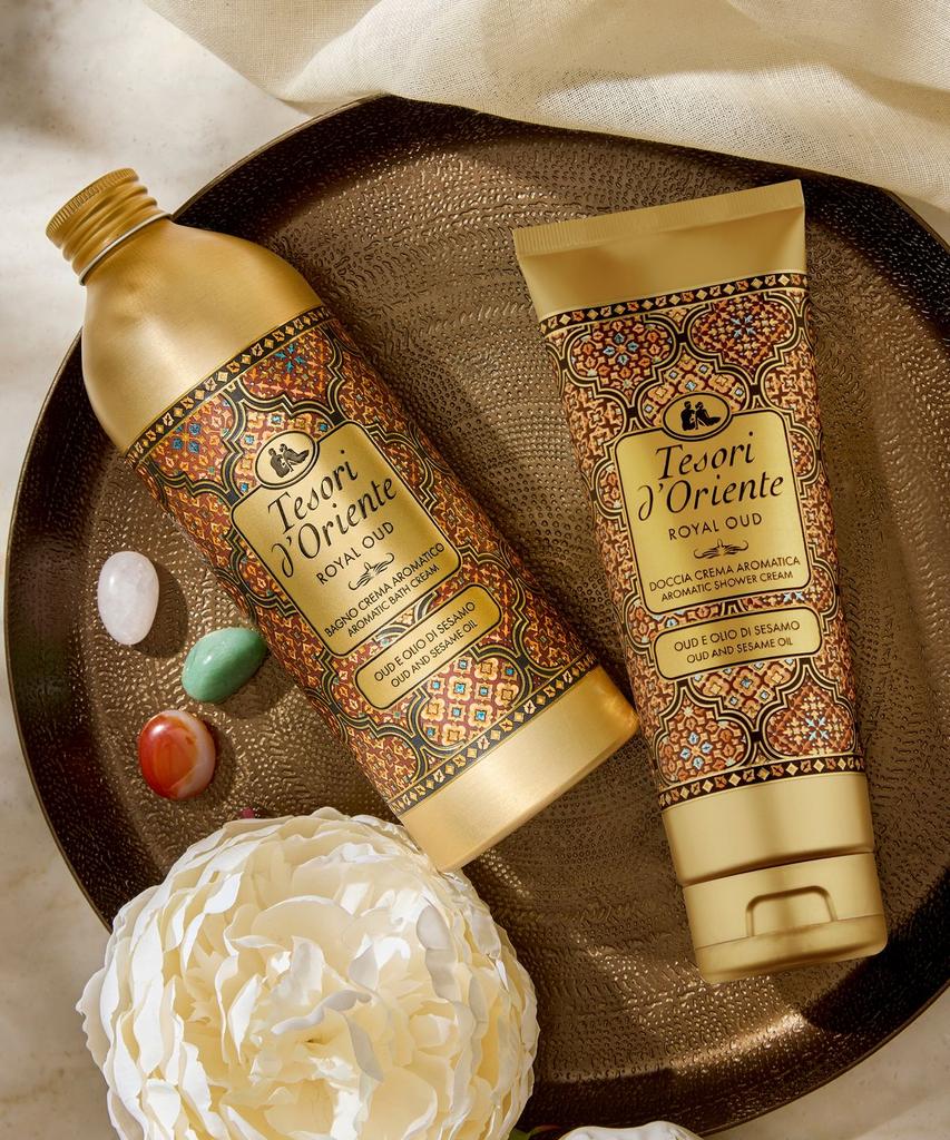 Royal Oud Bath Cream Body Wash 500ml [Free Pump Included]