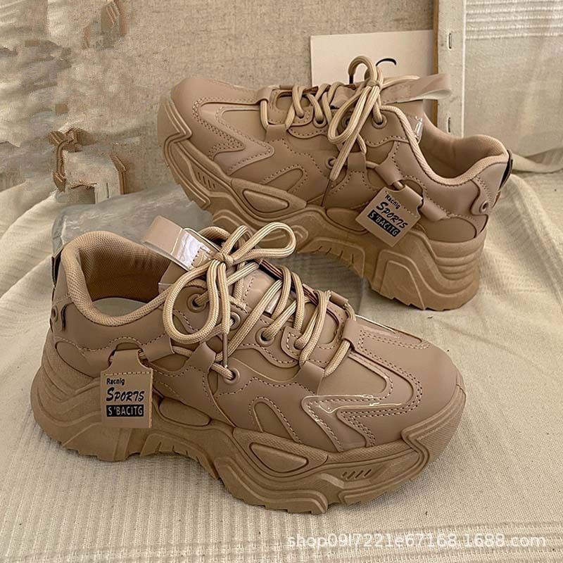 Mesh autumn breathable dad shoes women's ins versatile 2025 autumn new student leisure sports running shoes tide