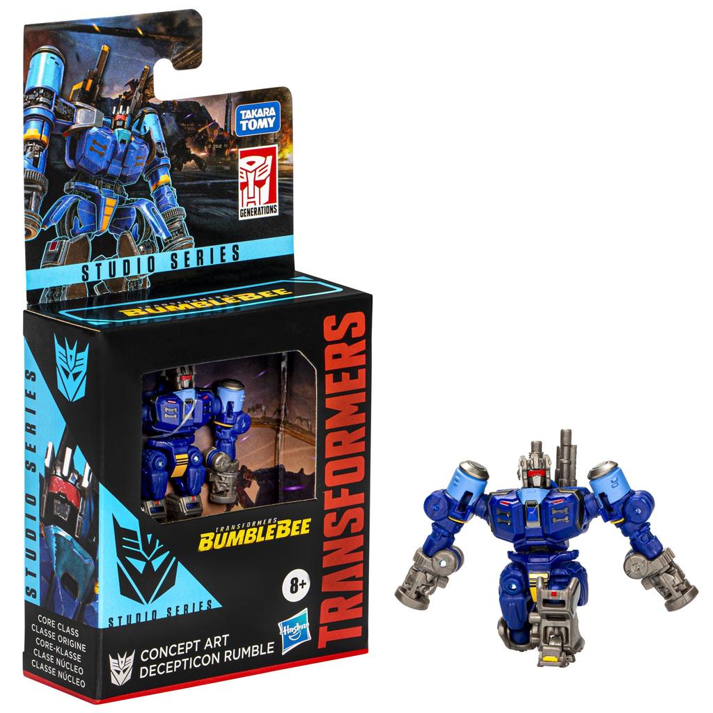 Transformers Toys Studio Series Core Bumblebee Concept Art Decepticon Rumble Conversion Action Figure F8749 3.5" 8+,