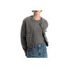 Karl Lagerfeld Outdoor Commuting Party Lightweight Solid Color Round Neck Long Sleeve Sweater Women sweater Gray K27L2212