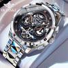 OUPINKE New Business and Leisure Men's Watch Automatic Mechanical Watch Hollow Movement High-end Watch