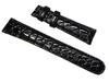 Seiko Watch Band 19mm Grand Seiko SBGR002 Genuine Strap DD58BW Crocodile Black [Seiko] Men's