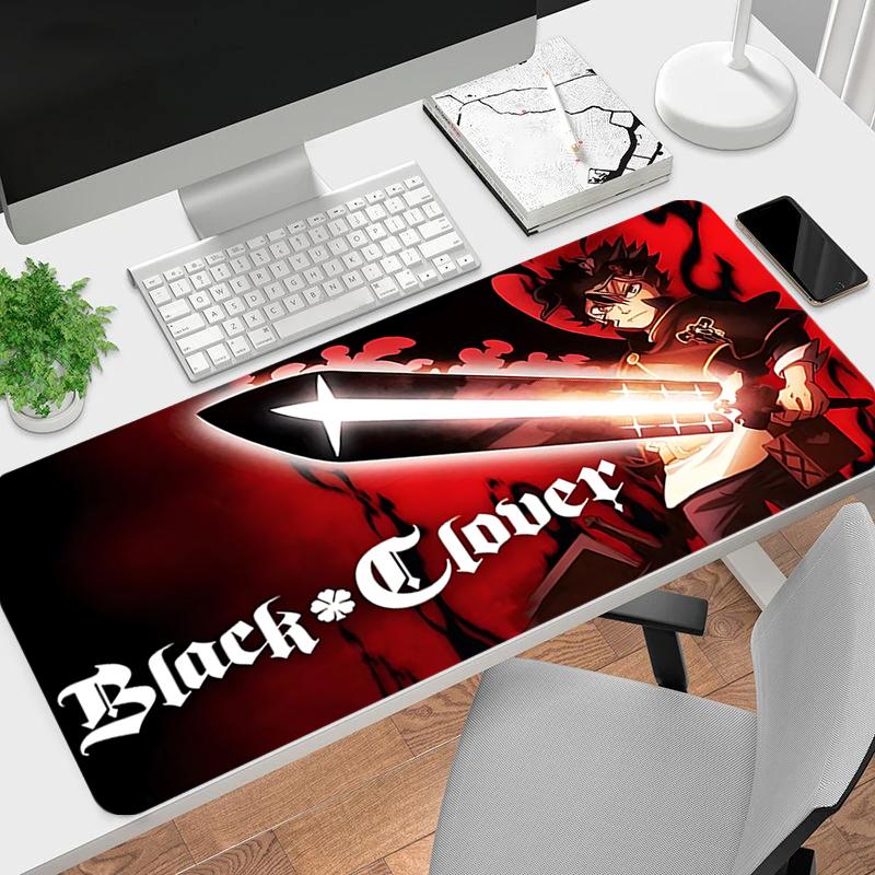 1Pc Black Clover Sword Destiny Gaming Mouse Pad Keyboard Desk Mat Non-slip Rubber Lock Edge Waterproof Computer Mousepad for Office Home Decor Y1145