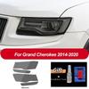 2 Pcs Car Headlight Protective Film Headlamp Transparent Black TPU Sticker For Jeep Grand Cherokee WK2 2014- Accessories