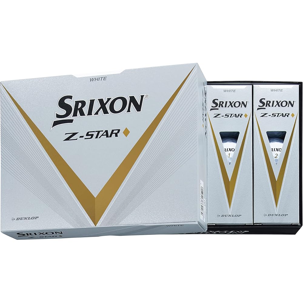 Dunlop Srixon Z-STAR Diamond Golf Balls 2023 Model 12 Pack White