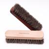 Horsehair Brush for Shoe Cleaning and Polishing - Soft Bristles for Oiling, Dusting, and Mane Care