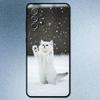 Lovely Cat Funny Phone Case For Samsung S25,S24,S21,S22,S23,S30,Ultra,S20,Plus,Fe,Lite,Note,10,9,5G Black Cover