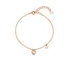 Silver Heart Pearl Bracelet SC1768