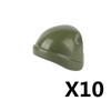MOC Figure Soldato Città Casco Blocchi da Costruzione Accessori Cappellino da Baseball Sci Cappello da Strega Cowboy Ufficiale USA Bandito Mattoncino Giocattolo Regalo J022