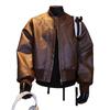 Herren Retro Motorradjacke aus rissigem Leder Herbst/Winter 2026