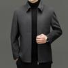 2025 Men's 100% Pure Wool Casual Business Lapel Zipper Jacket