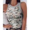 Women's Striped Round Neck Racerback Vest - Sexy Sleeveless Summer Top