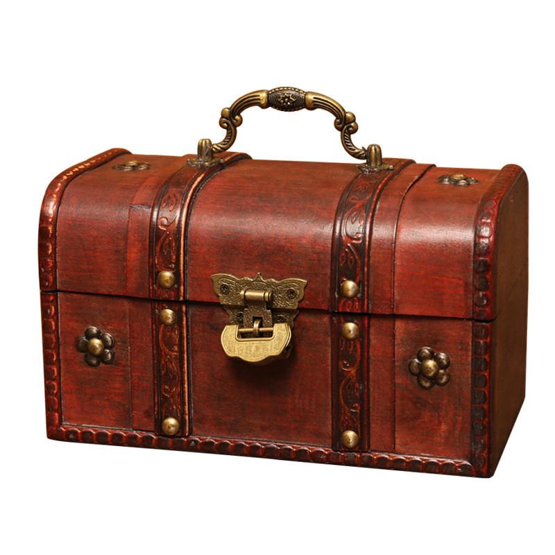 Classic Wooden Organizer Box For Desk Storage And Home Decor