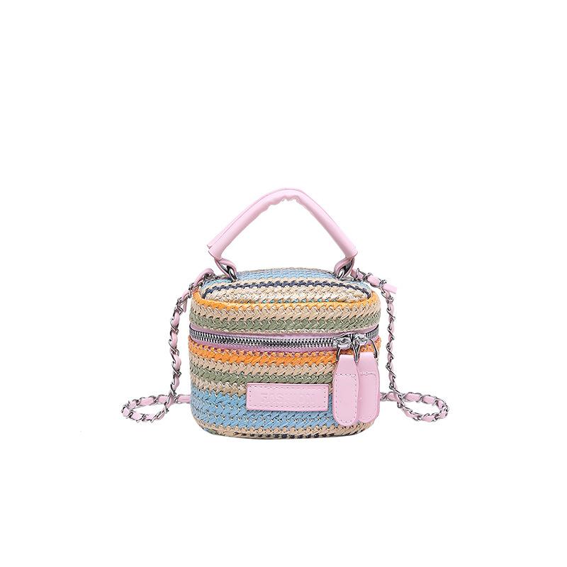 Sac à main - Sac seau bandoulière pour femme - Sac tissé haut de gamme, de niche pour femme