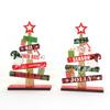 Detachable Christmas Tree Wooden Ornaments Table Top Dress Up Photo Props For Christmas Decoration