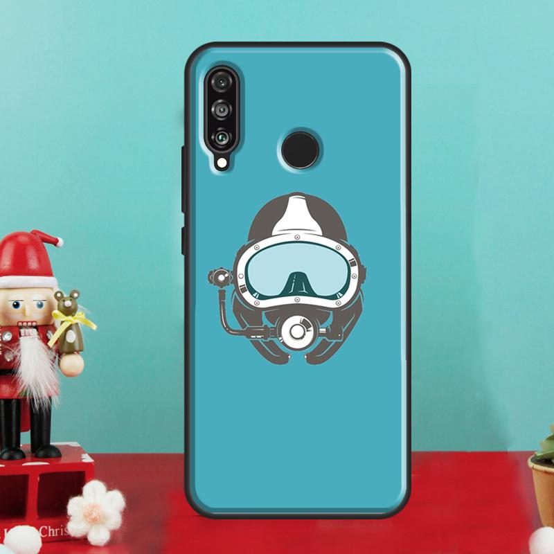 Scuba Diver Mask Diving For Huawei Nova 9 10 SE 12i 12s 11i 8i Y90 Y60 Y70 Y72 Y73 Y61 Y91 P30 P40 Lite P60 Pro Case