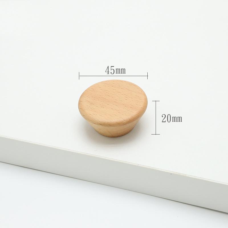 Wooden Handle Hexagon Square Round Drawer Knob Cupboard Closet Knobs Kitchen Cabinet Door Handle Furniture Decoration Wood Knobs