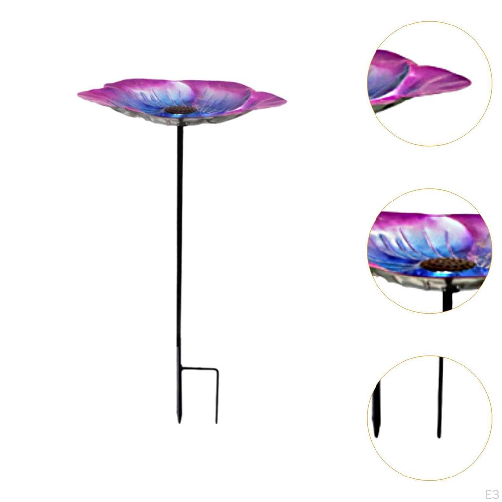 Bird Bath Feeder Accessories Garden Yard Decoration Spacious Stable Base Ornament for