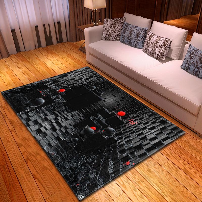 Creative 3D Lego Living Room Carpet Bedroom Dining Room Floor Mat Dimensions
