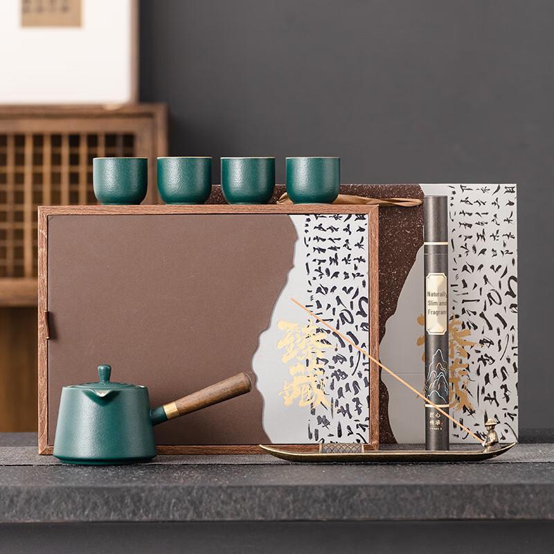 Chaxun Ceramic Tea & Incense Set